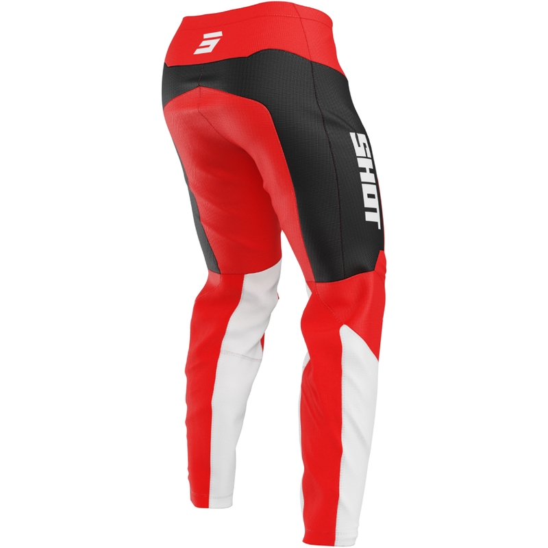 Lasten motocross housut Shot Draw League Punainen