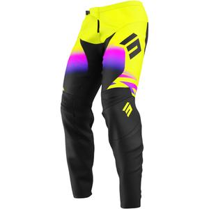 Lasten motocross housut Shot Draw X-Trem fluo keltainen