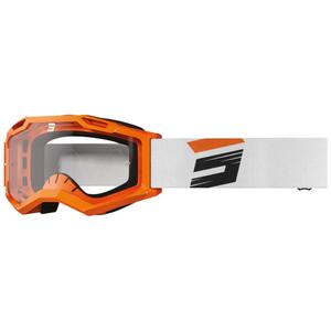 Motocross lasit Shot Assault 2.0 Claw fluo oranssi kirkkaalla pleksillä.