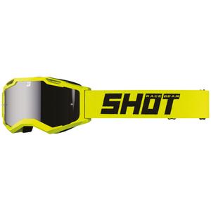 Motocross-lasit Shot Assault 2.0 Solid fluo-keltainen iridium-linssin kanssa
