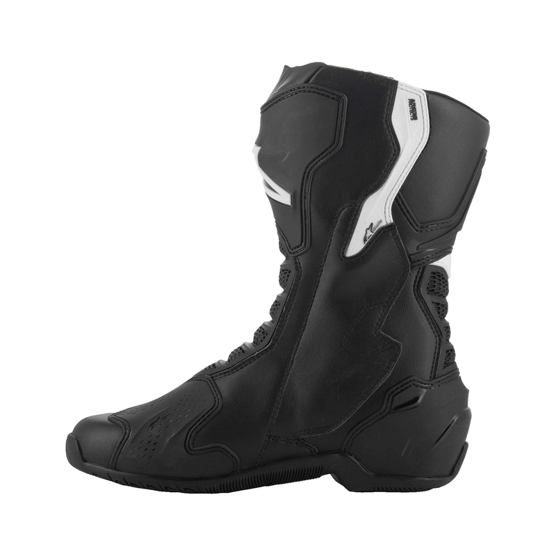 Naisten Alpinestars Stella SMX-6 3 Mustavalkoiset moottoripyöräsaappaat