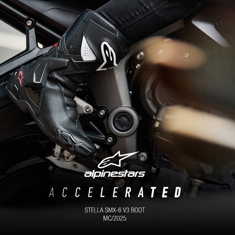 Alpinestars Naisten Stella SMX-6 3 Musta, valkoinen ja vaaleanpunainen Moottoripyöräsaappaat