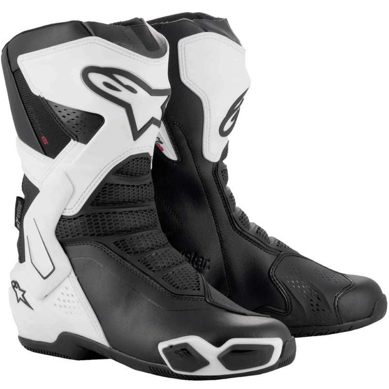 Alpinestars Naisten Stella SMX-6 3 Drystar Valkoinen ja musta moottoripyöräsaappaat