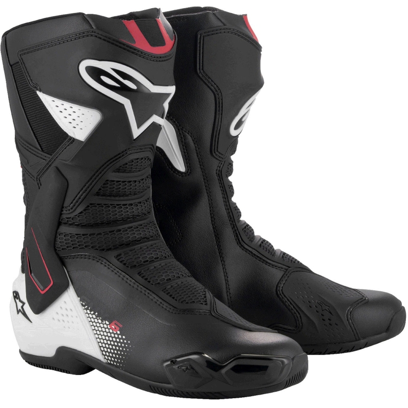 Alpinestars SMX-6 3 musta-valko-punainen moottoripyöräsaappaat