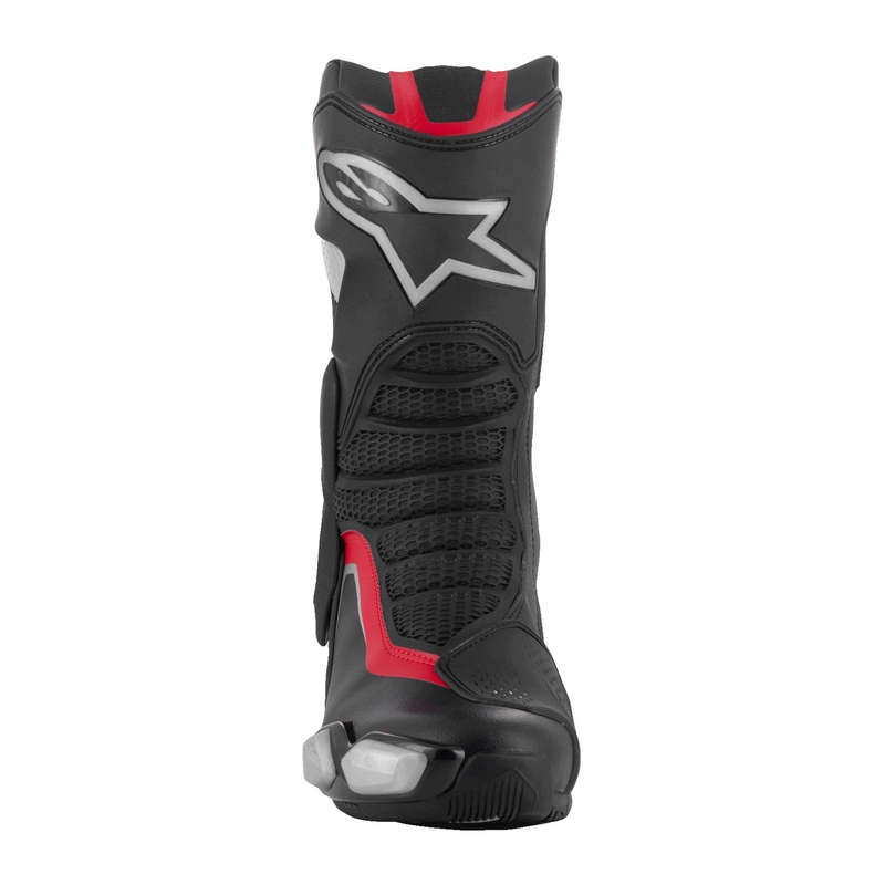 Alpinestars SMX-6 3 musta-hopea-punainen moottoripyöräsaappaat
