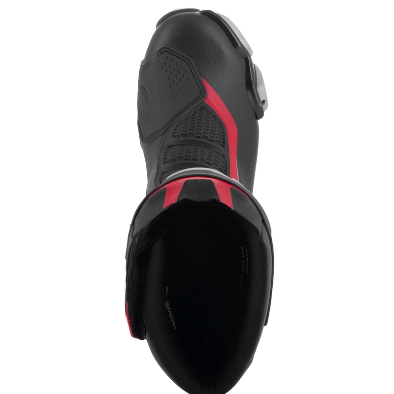 Alpinestars SMX-6 3 musta-hopea-punainen moottoripyöräsaappaat