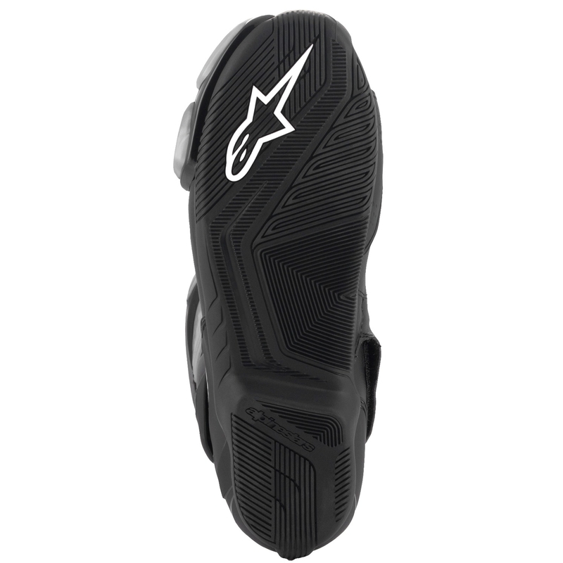 Alpinestars SMX-6 3 musta-hopea-punainen moottoripyöräsaappaat