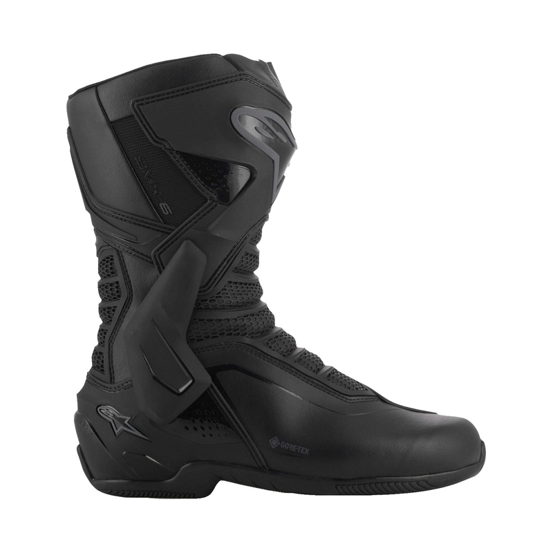 Alpinestars SMX-6 3 Gore-Tex Musta-Tummanharmaa Moottoripyöräilykengät
