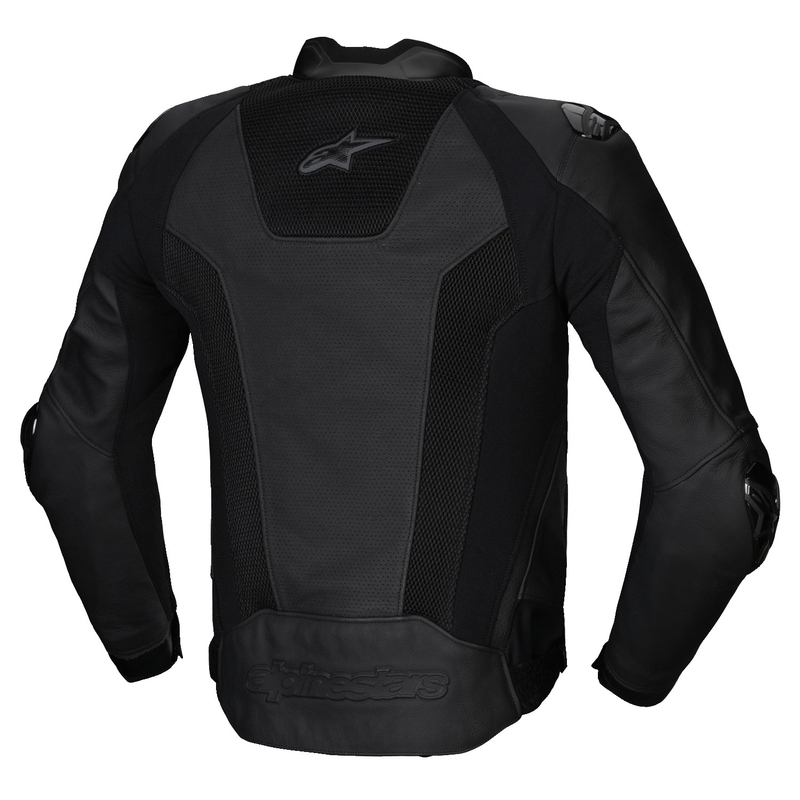 Alpinestars Missile 3 Airflow Musta Nahka Moottoripyöräily takki