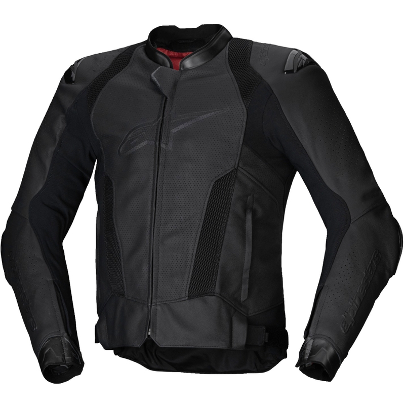Alpinestars Missile 3 Airflow Musta Nahka Moottoripyöräily takki