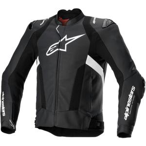 Alpinestars Missile 3 Airflow Musta ja valkoinen nahkainen moottoripyörä takki