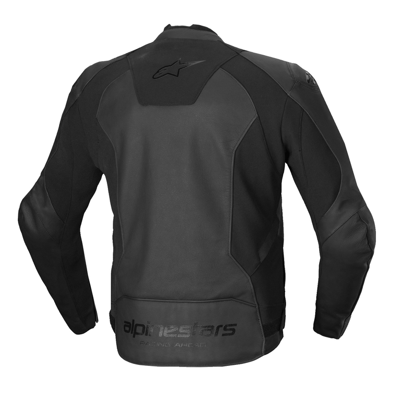 Alpinestars Faster 3 Musta nahkainen moottoripyöräily takki