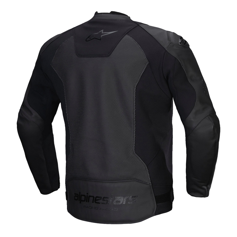 Alpinestars Faster 3 Airflow Musta Nahka Moottoripyöräily takki