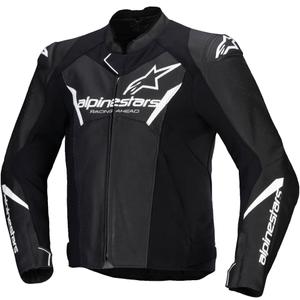 Alpinestars Faster 3 Airflow Musta ja valkoinen nahkainen moottoripyöräily takki