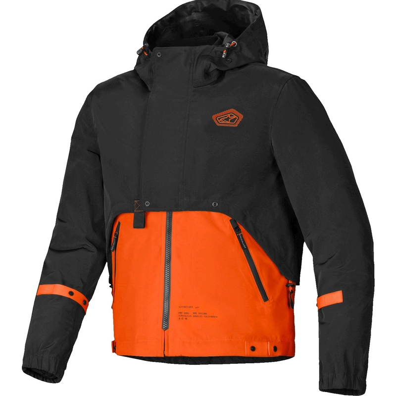 Alpinestars Mootant vedenpitävä anorakki musta-fluo oranssi