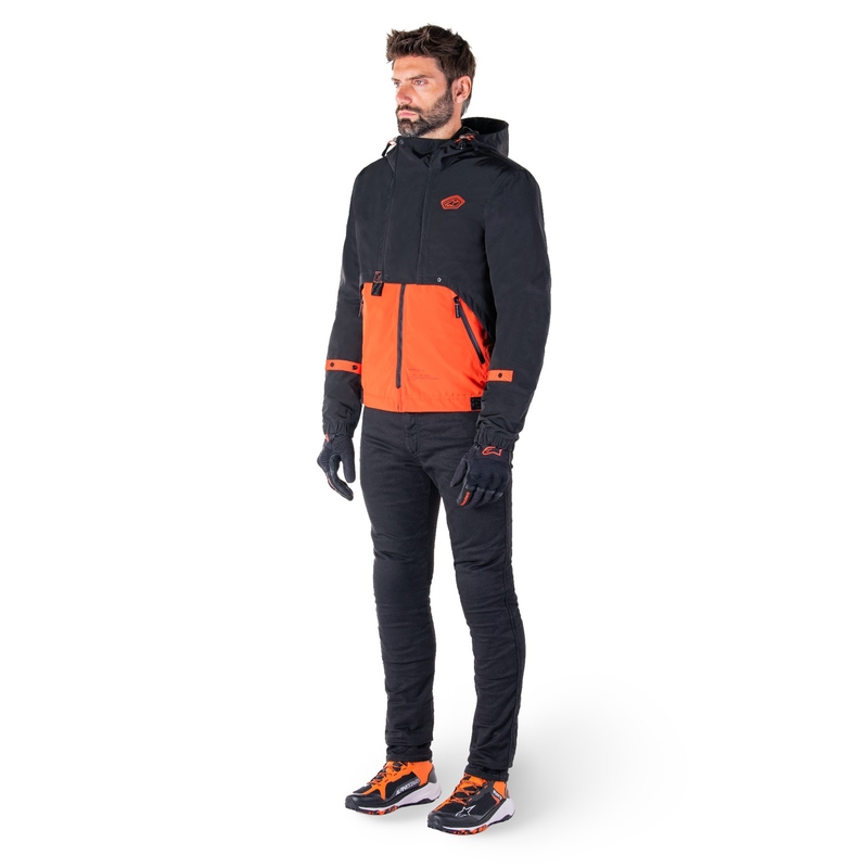 Alpinestars Mootant vedenpitävä anorakki musta-fluo oranssi