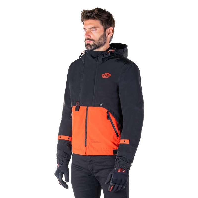 Alpinestars Mootant vedenpitävä anorakki musta-fluo oranssi
