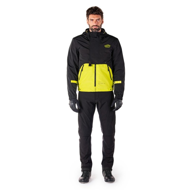 Alpinestars Mootant vedenpitävä anorakki Musta-Fluo Keltainen