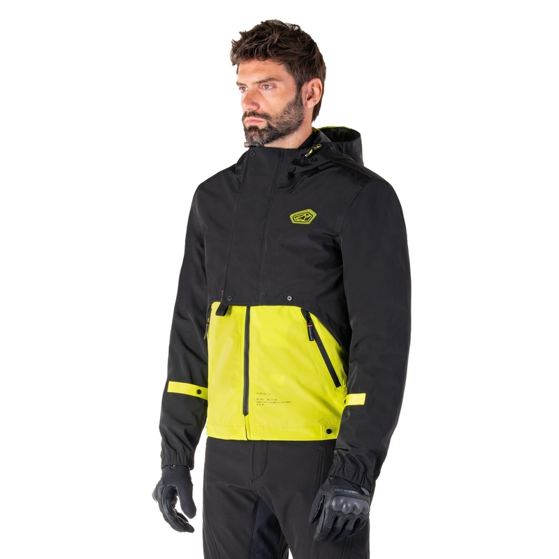 Alpinestars Mootant vedenpitävä anorakki Musta-Fluo Keltainen