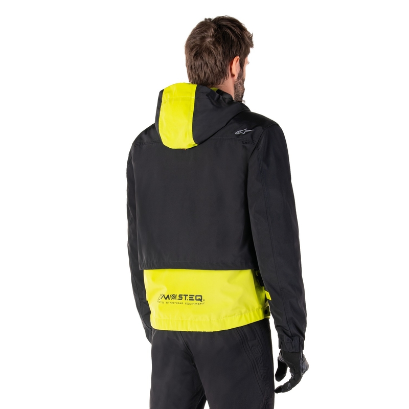 Alpinestars Mootant vedenpitävä anorakki Musta-Fluo Keltainen