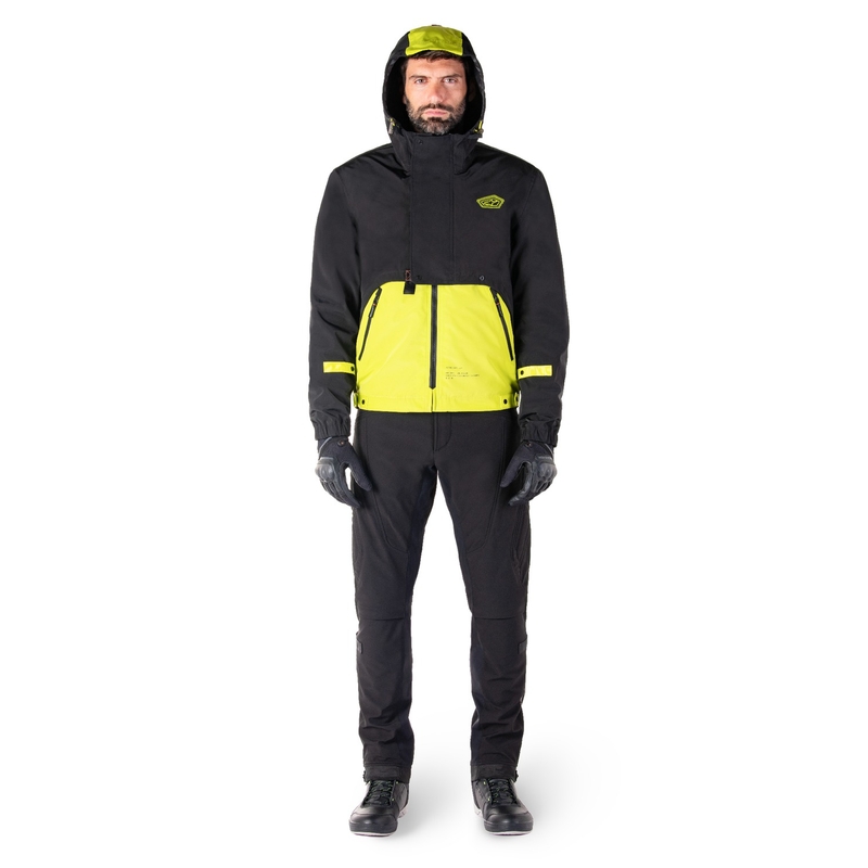 Alpinestars Mootant vedenpitävä anorakki Musta-Fluo Keltainen