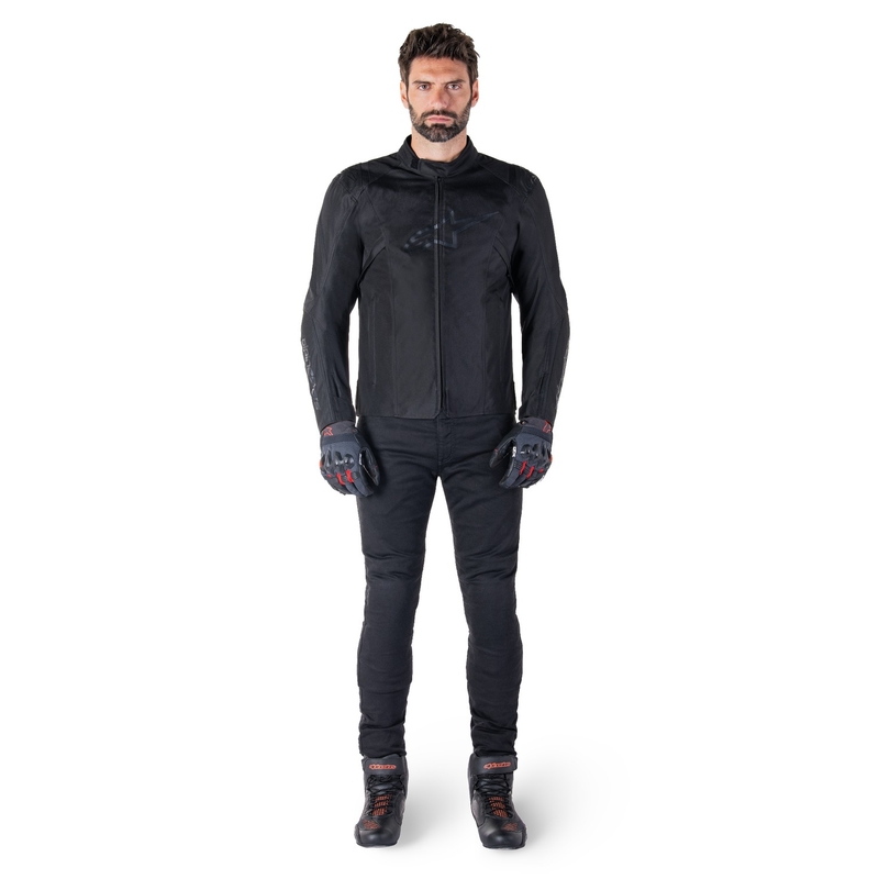 Alpinestars T-SPS 2 Vedenpitävä musta moottoripyöräily takki