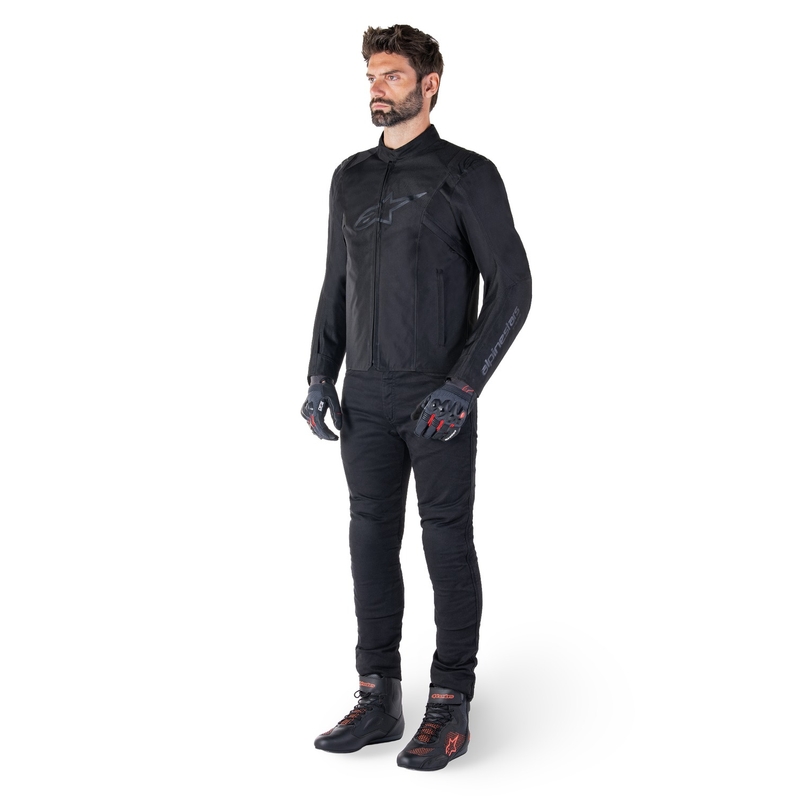 Alpinestars T-SPS 2 Vedenpitävä musta moottoripyöräily takki