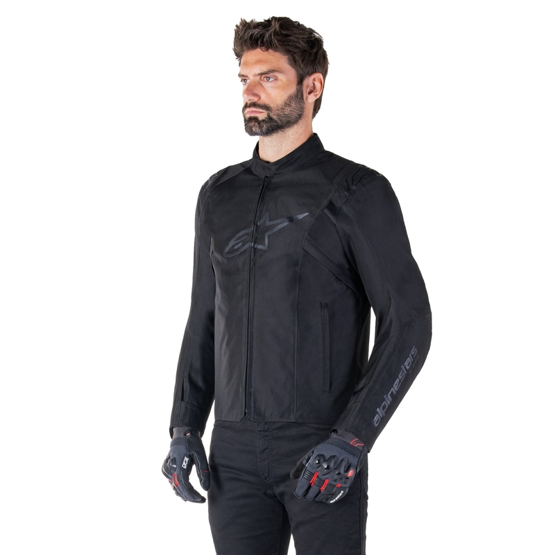 Alpinestars T-SPS 2 Vedenpitävä musta moottoripyöräily takki