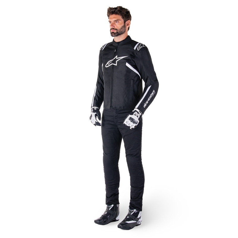 Alpinestars T-SPS 2 Vedenpitävä mustavalkoinen moottoripyöräily takki