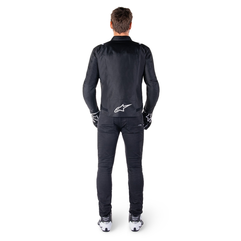 Alpinestars T-SPS 2 Vedenpitävä mustavalkoinen moottoripyöräily takki