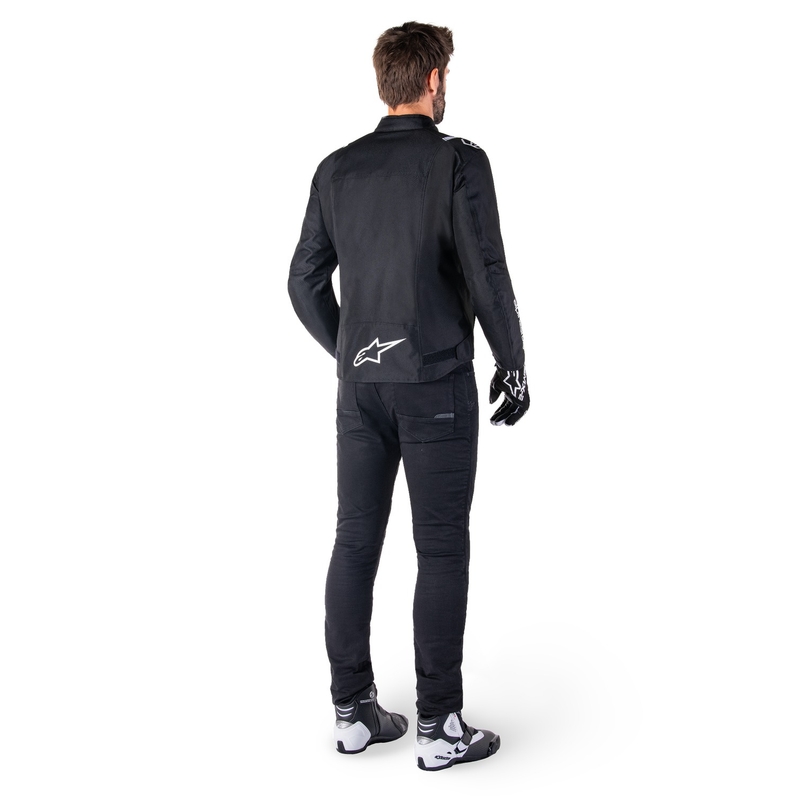 Alpinestars T-SPS 2 Vedenpitävä mustavalkoinen moottoripyöräily takki