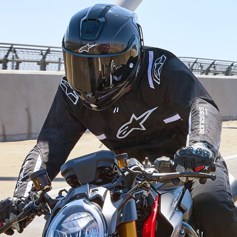 Alpinestars T-SPS 2 Vedenpitävä mustavalkoinen moottoripyöräily takki
