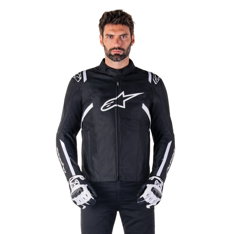Alpinestars T-SPS 2 Vedenpitävä mustavalkoinen moottoripyöräily takki