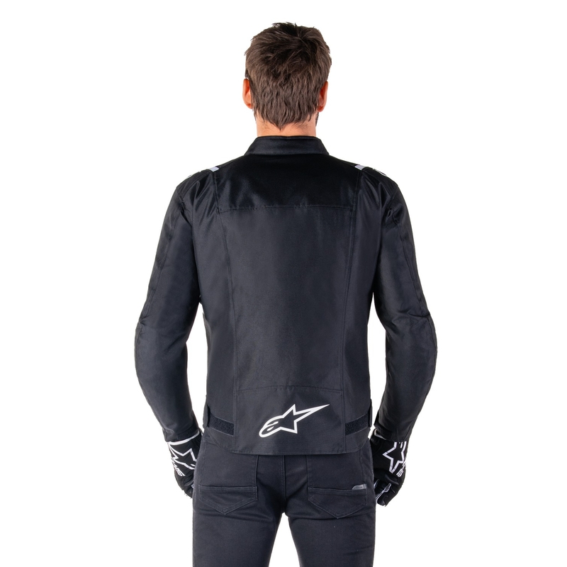 Alpinestars T-SPS 2 Vedenpitävä mustavalkoinen moottoripyöräily takki