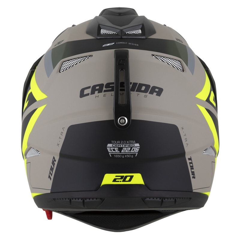 Enduro kypärä Cassida Tour 2.0 X-tra matta hiekka-fluo kelta-vihreä-musta