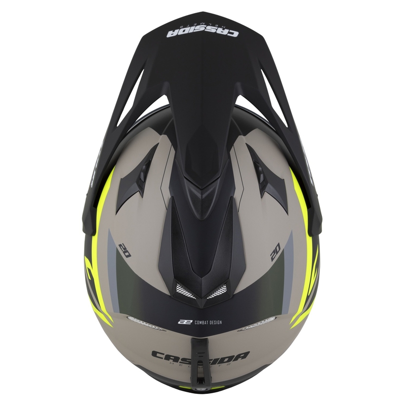 Enduro kypärä Cassida Tour 2.0 X-tra matta hiekka-fluo kelta-vihreä-musta