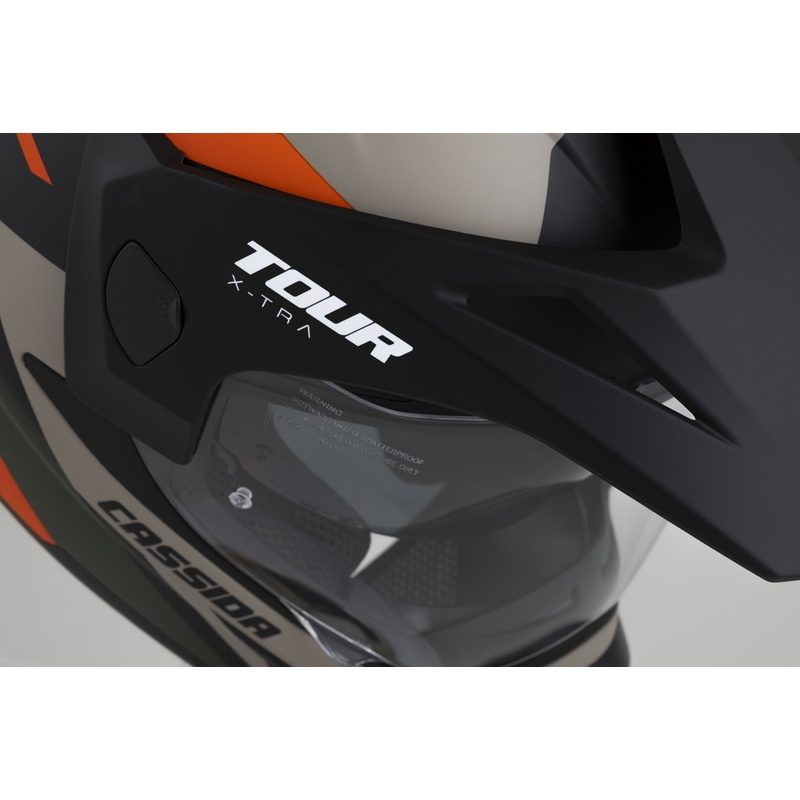 Enduro kypärä Cassida Tour 2.0 X-tra matta hiekka-oranssi-vihreä-musta