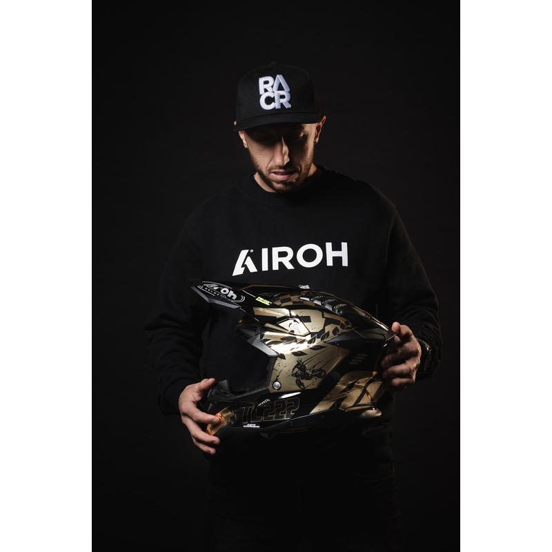 Motocross kypärä Airoh Aviator 3.0 "TC 222 THE LEGEND" musta-kultainen