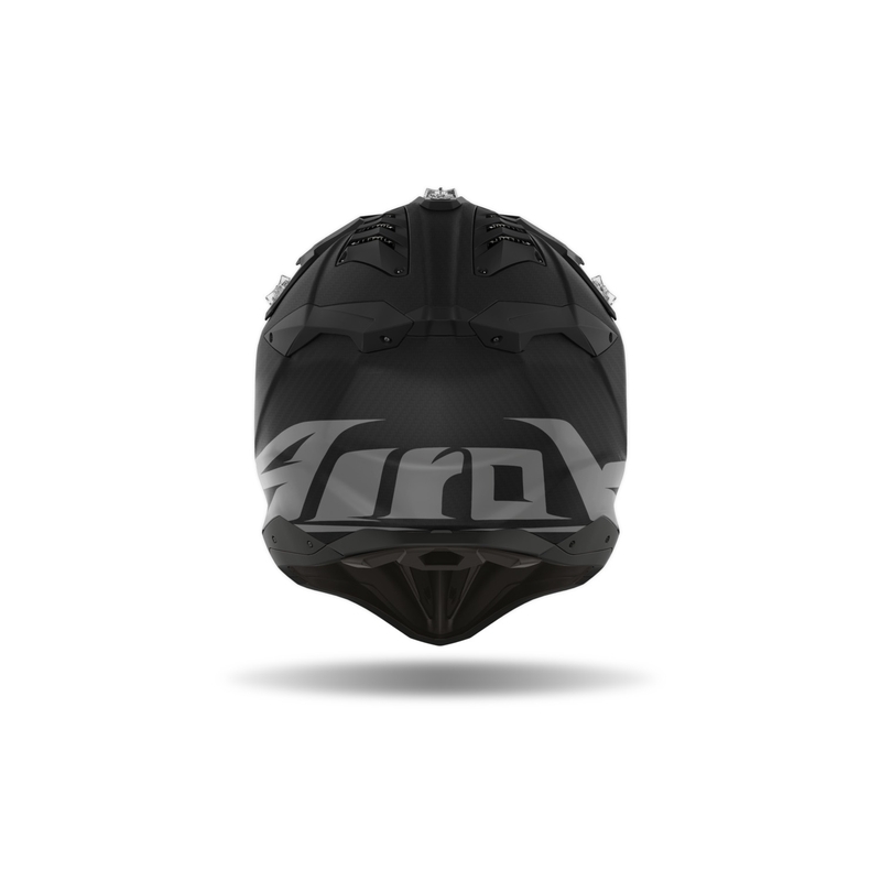 Motocross-kypärä Airoh Aviator 3.0 Carbon mattamusta