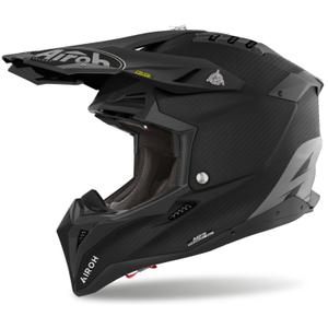 Motocross-kypärä Airoh Aviator 3.0 Carbon mattamusta