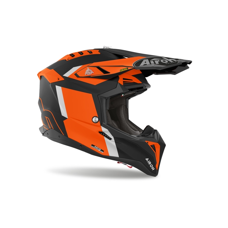 Motocross kypärä Airoh Aviator 3 Glory oranssi matta