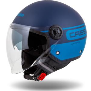 Cassida Handy Plus Linear avoin moottoripyöräilykypärä sininen