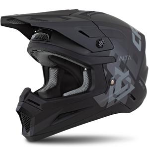 Cassida Cross Cup 2 Alta motocross kypärä mattamusta-harmaa