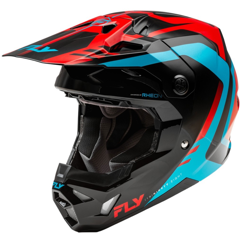 Motocross kypärä FLY Racing Formula CP punainen-musta-sininen