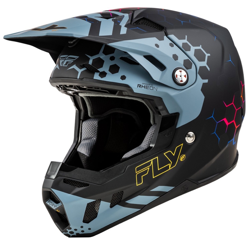 Motocross kypärä FLY Racing Formula CC Tektonic musta-harmaa