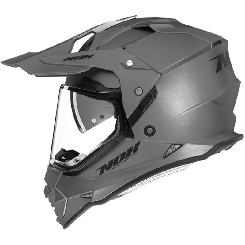 Enduro kypärä NOX N312 hopea