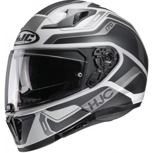 HJC I70 Lonex MC5SF integroitu moottoripyöräilykypärä valkoinen-harmaa alennusmyynti