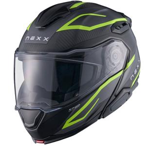 Flip-up moottoripyöräilykypärä Nexx X.Lifetour PRO Mile matta harmaa-fluo keltainen
