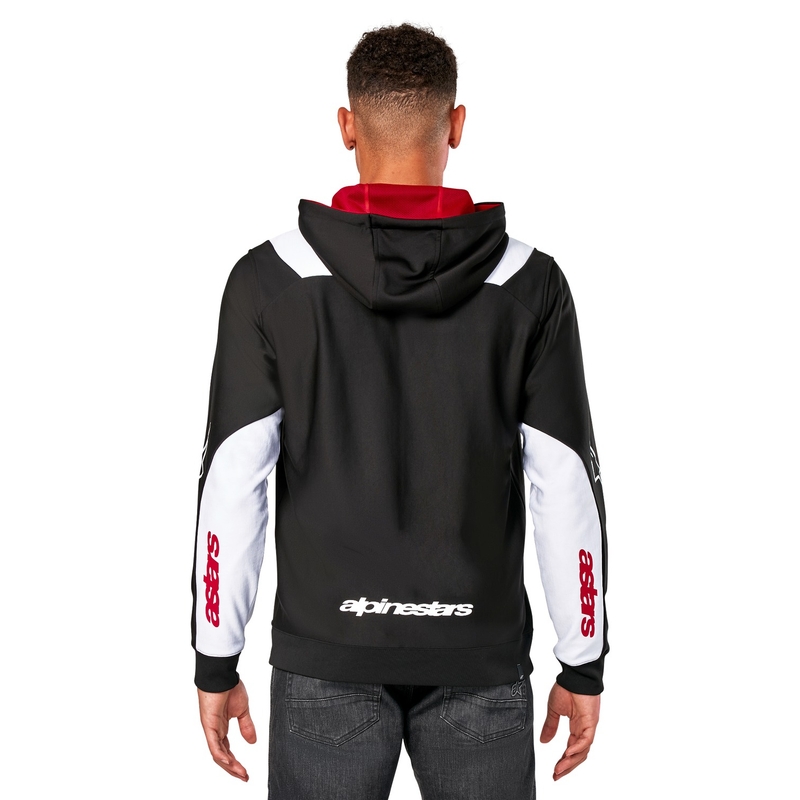 Alpinestars Sessions 3 huppari musta, valkoinen ja punainen