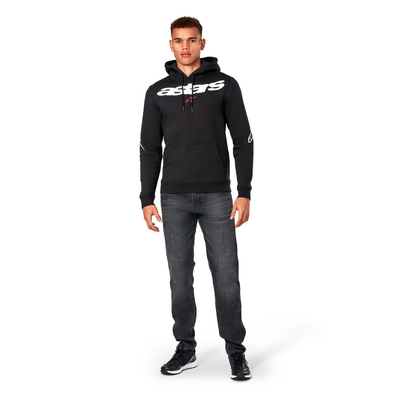 Mikina Alpinestars Elliptic Hoodie černá